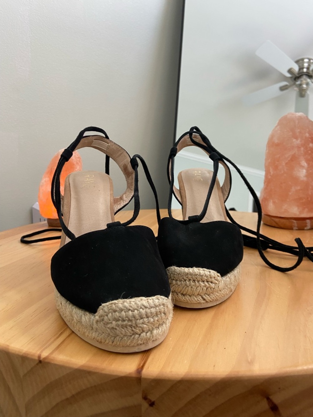 RAYE Daisy Espadrille Black